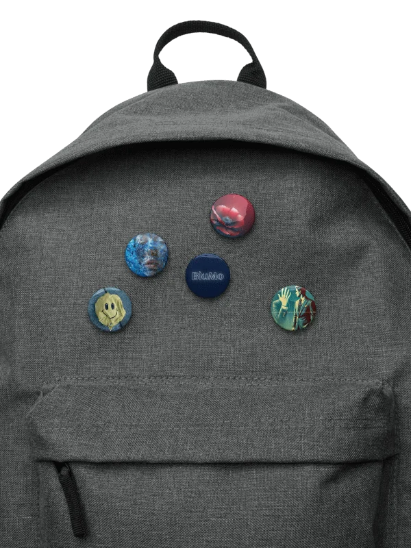 5 x Blu Mo Button Pins product image (2)