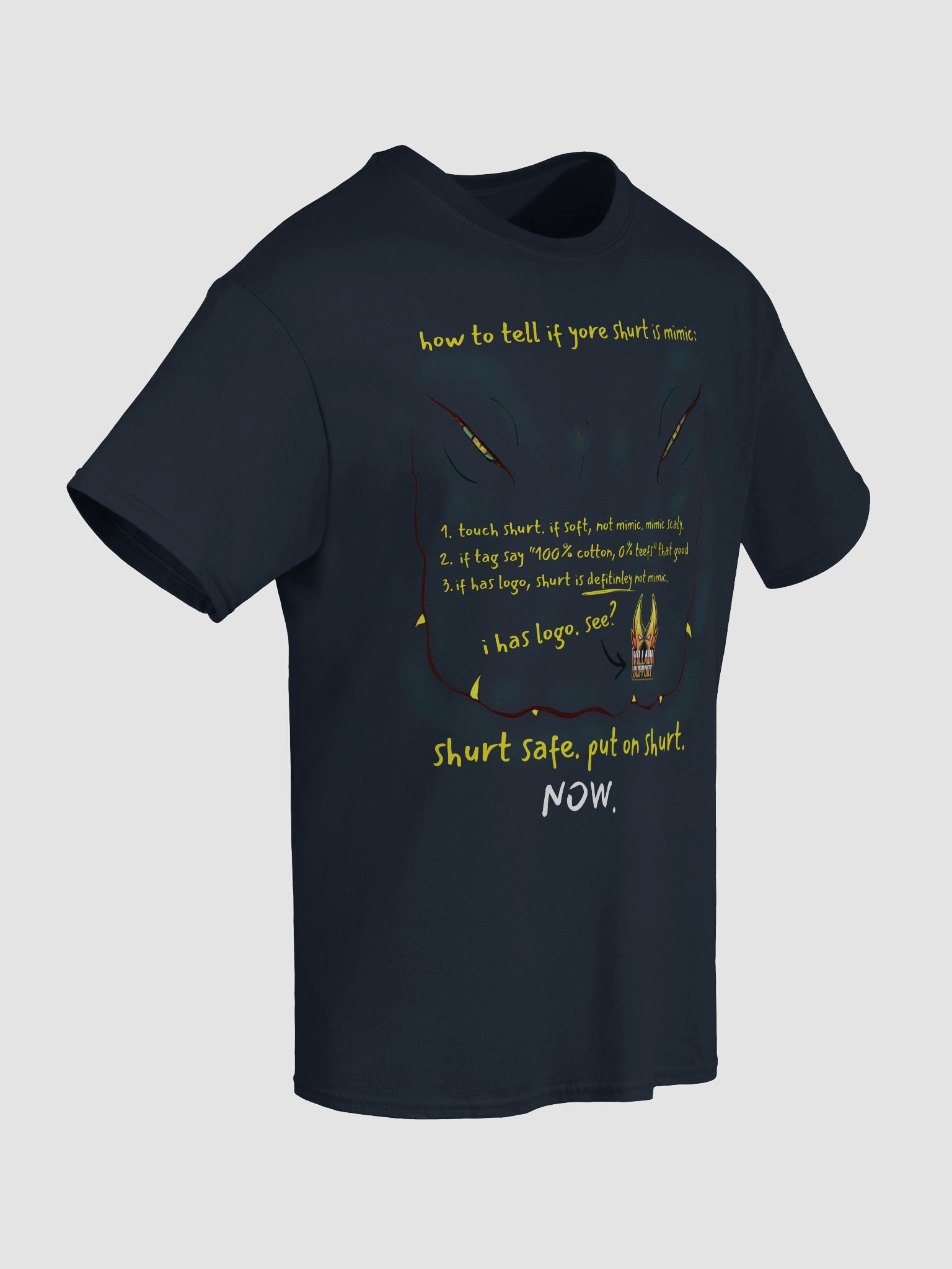 Mimic Shirt - Black or Yellow Text product image (8)