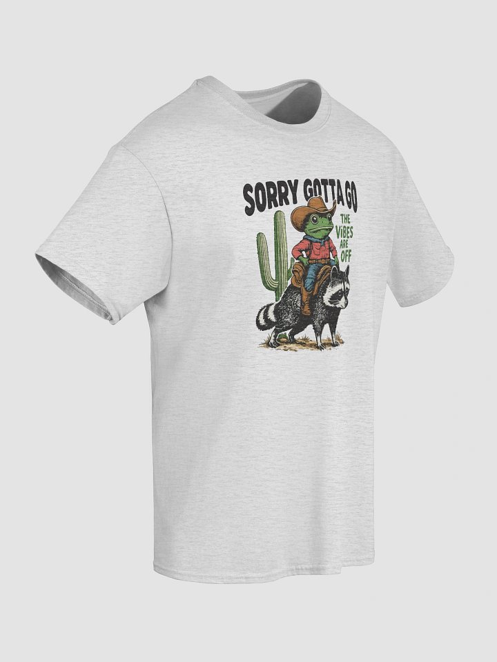 Gotta Go The Vibes Are Off Funny Cowboy Frog Racoon Southwest USA T-Shirt product image (2)