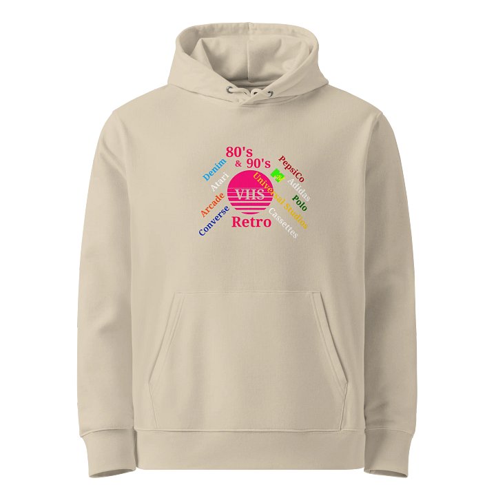 Retro VHS Dreams Organic Hoodie product image (1)