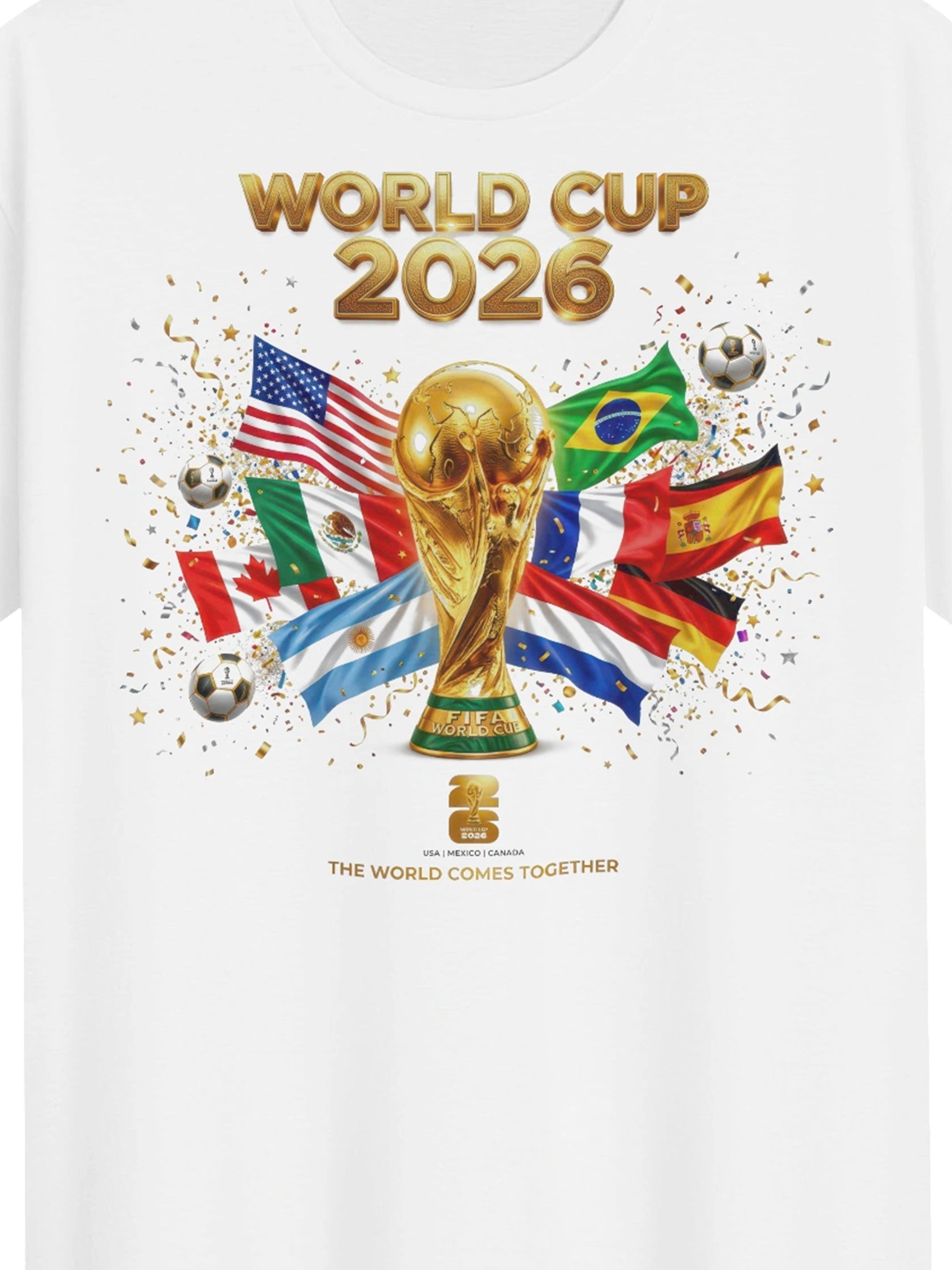 Golden World Cup 2026 Graphic Tee product image (2)