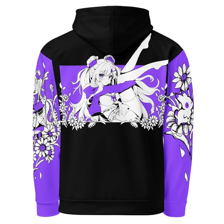 Bunny Pile Colorblock Hoodie (Purple) product image (2)