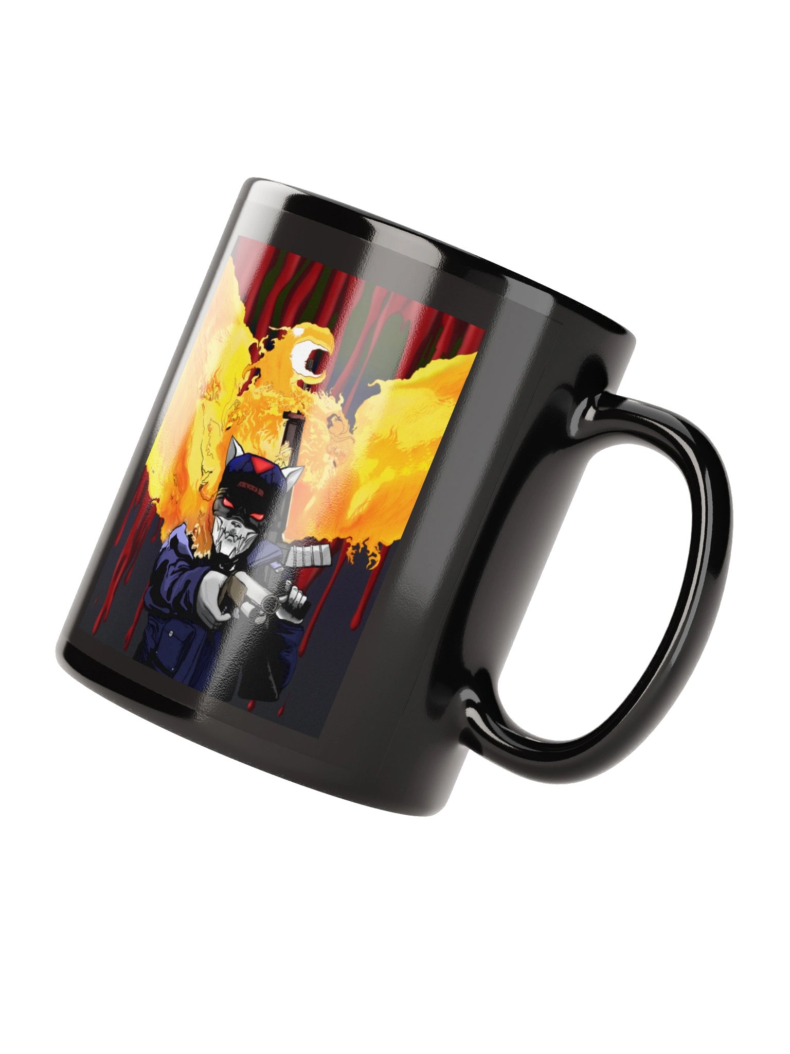 METALIKAT TERMINATOR Black Glossy Mug product image (4)