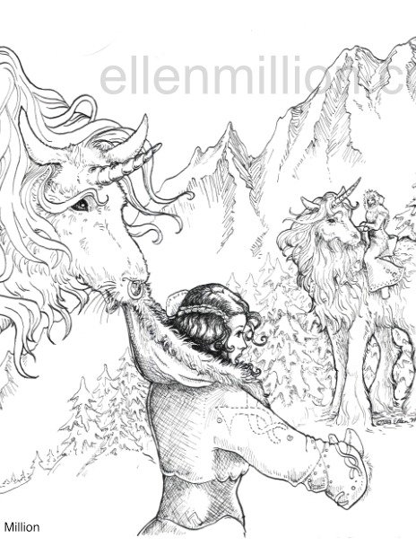 Bad Snowy - Digital Coloring Page product image (1)