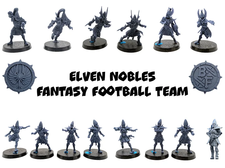 Elven Nobles Fantasy Football Team - Brutefun Miniatures product image (1)