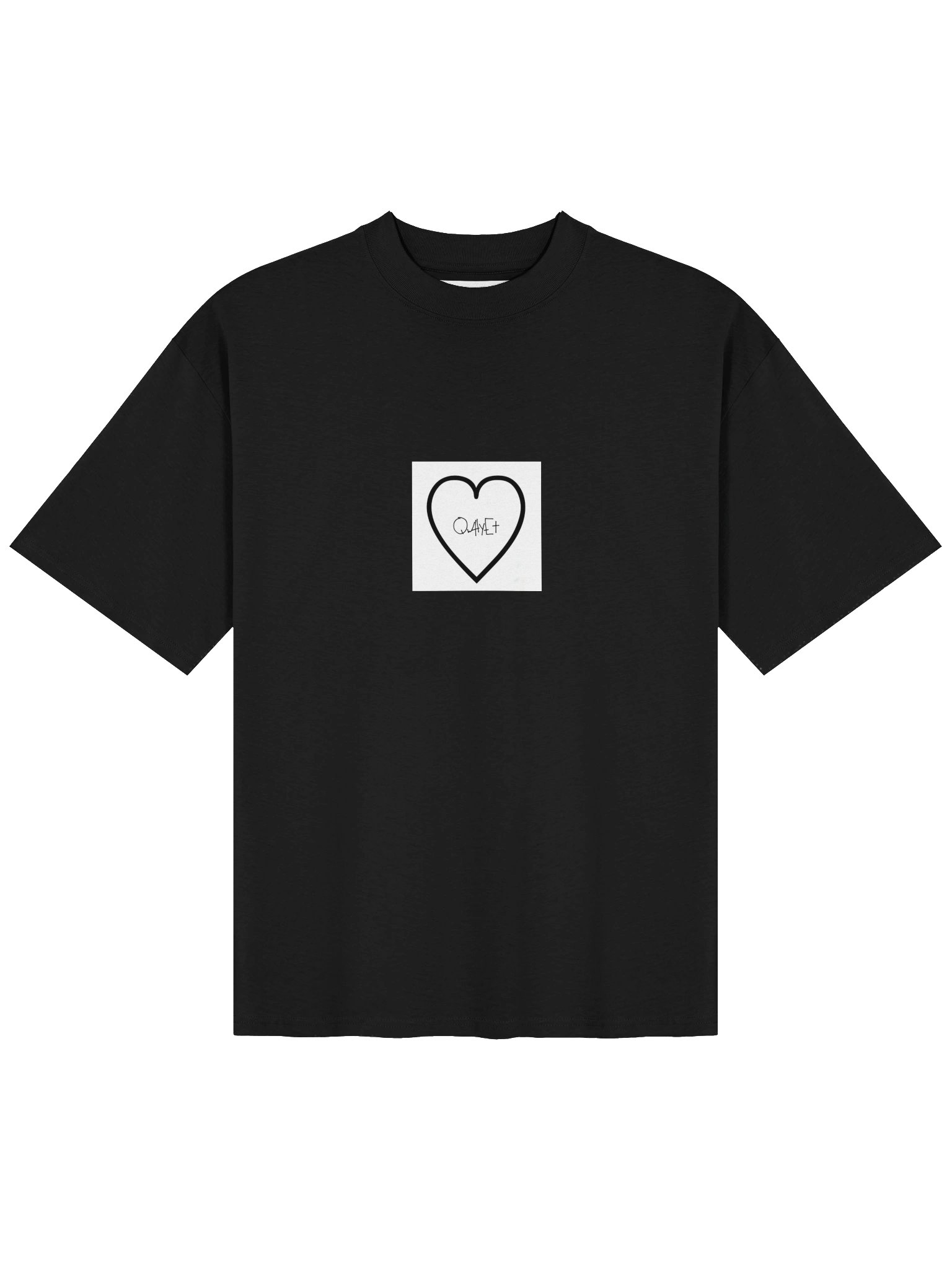 QWHYET HEART Oversized Tee product image (1)