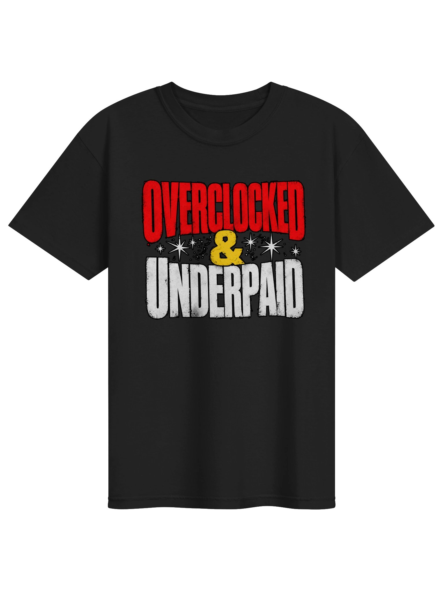 Overclocked & Underpaid Graphic T-Shirt product image (3)
