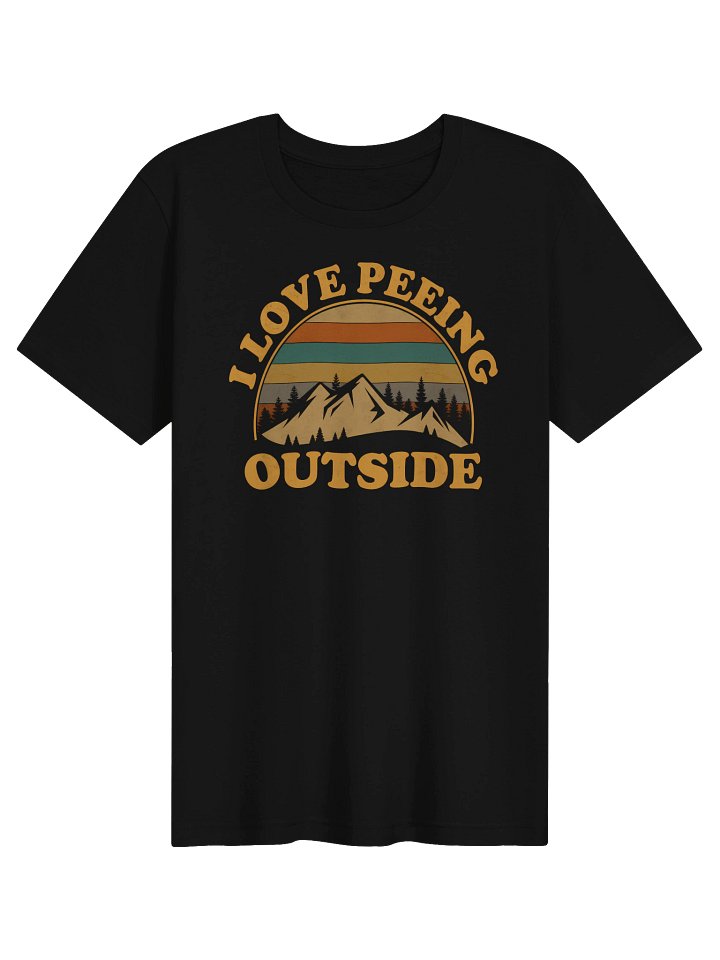 I Love Peeing Outside Retro Camping Tee product image (1)