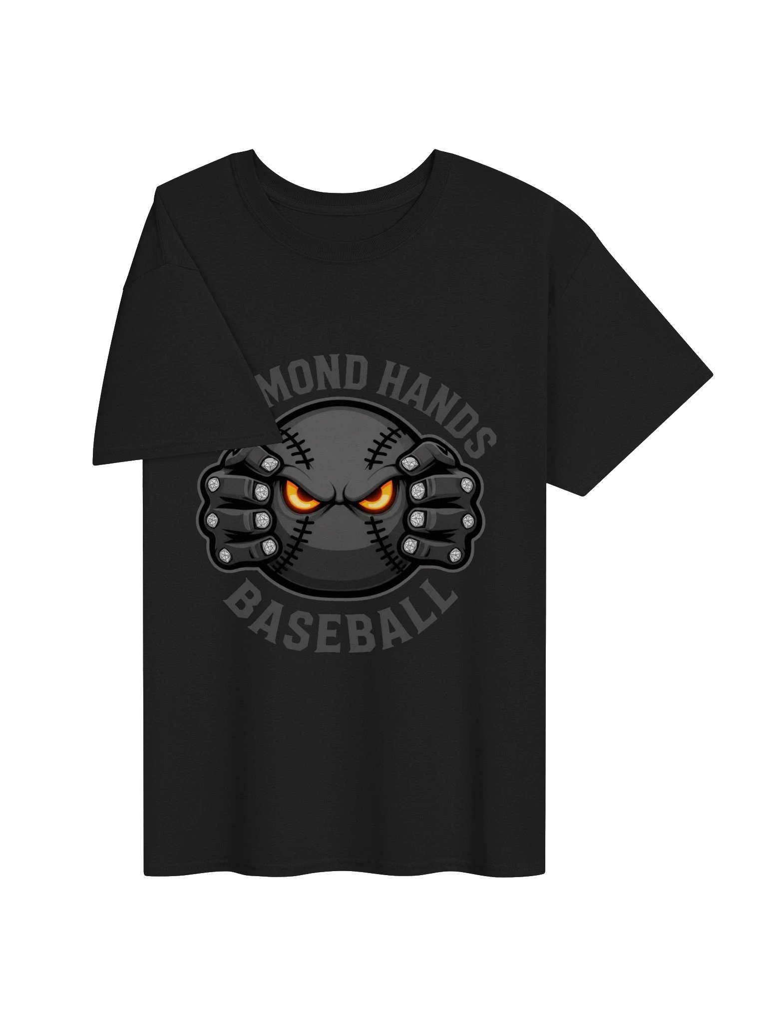 Diamond Hands Baseball Stealth Tee product image (3)