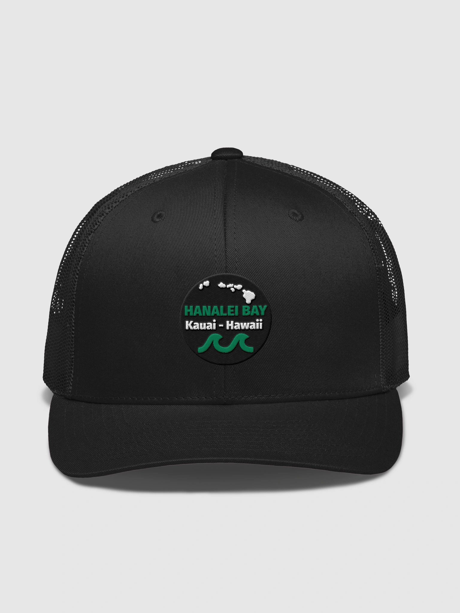 Hanalei Bay - Kauai, Hawaii - Garden Isle Green Trucker Hat product image (1)