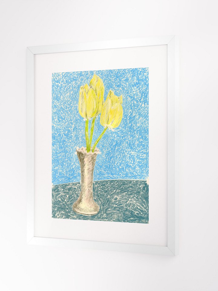 Yellow Tulips in Grandmother's Vase 09.29.12 print framed product image (2)