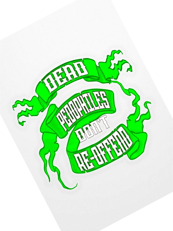 Dead Peds Neon Green Sticker product image (1)