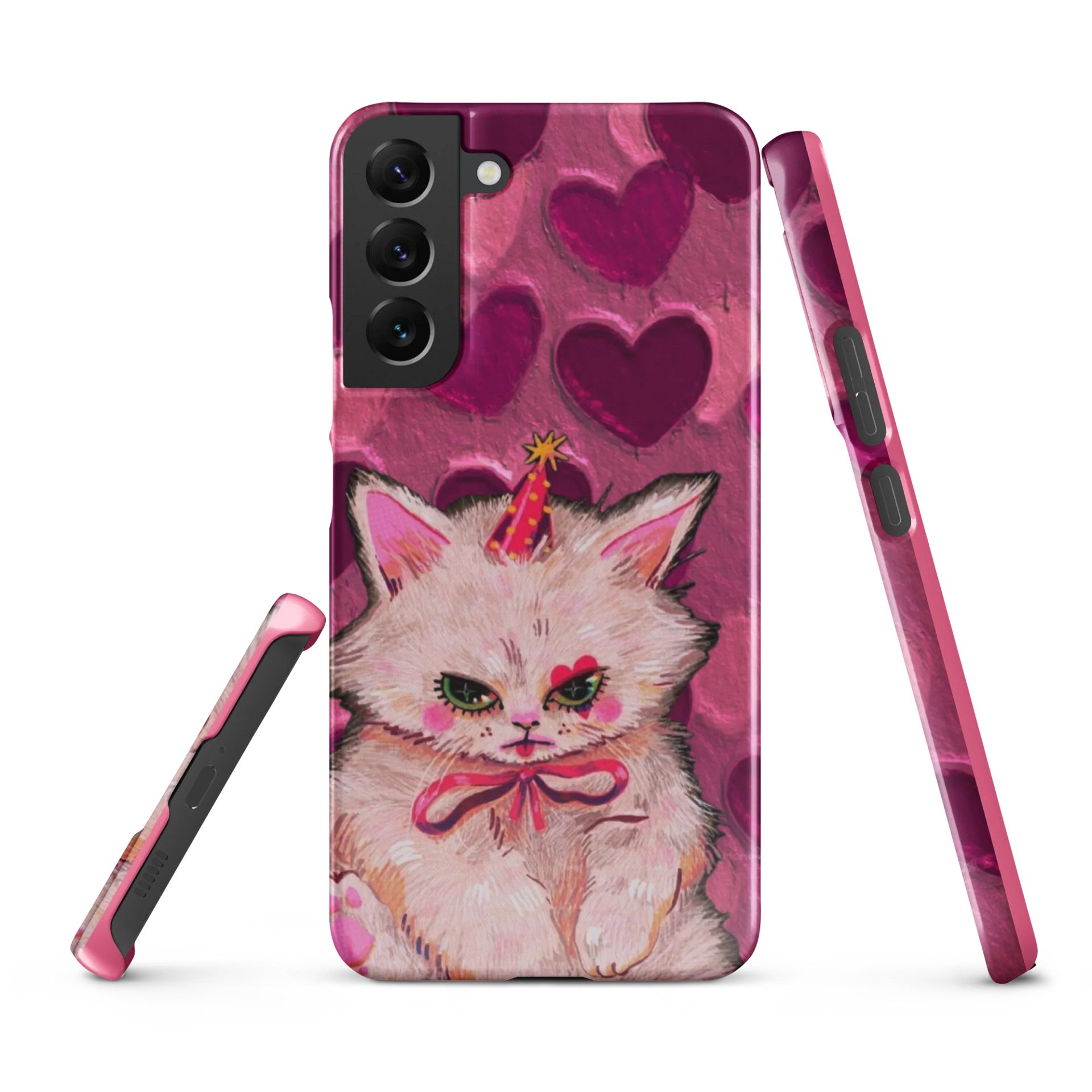 Cute Grumpy Party Cat Snap Case for Samsung® product image (1)