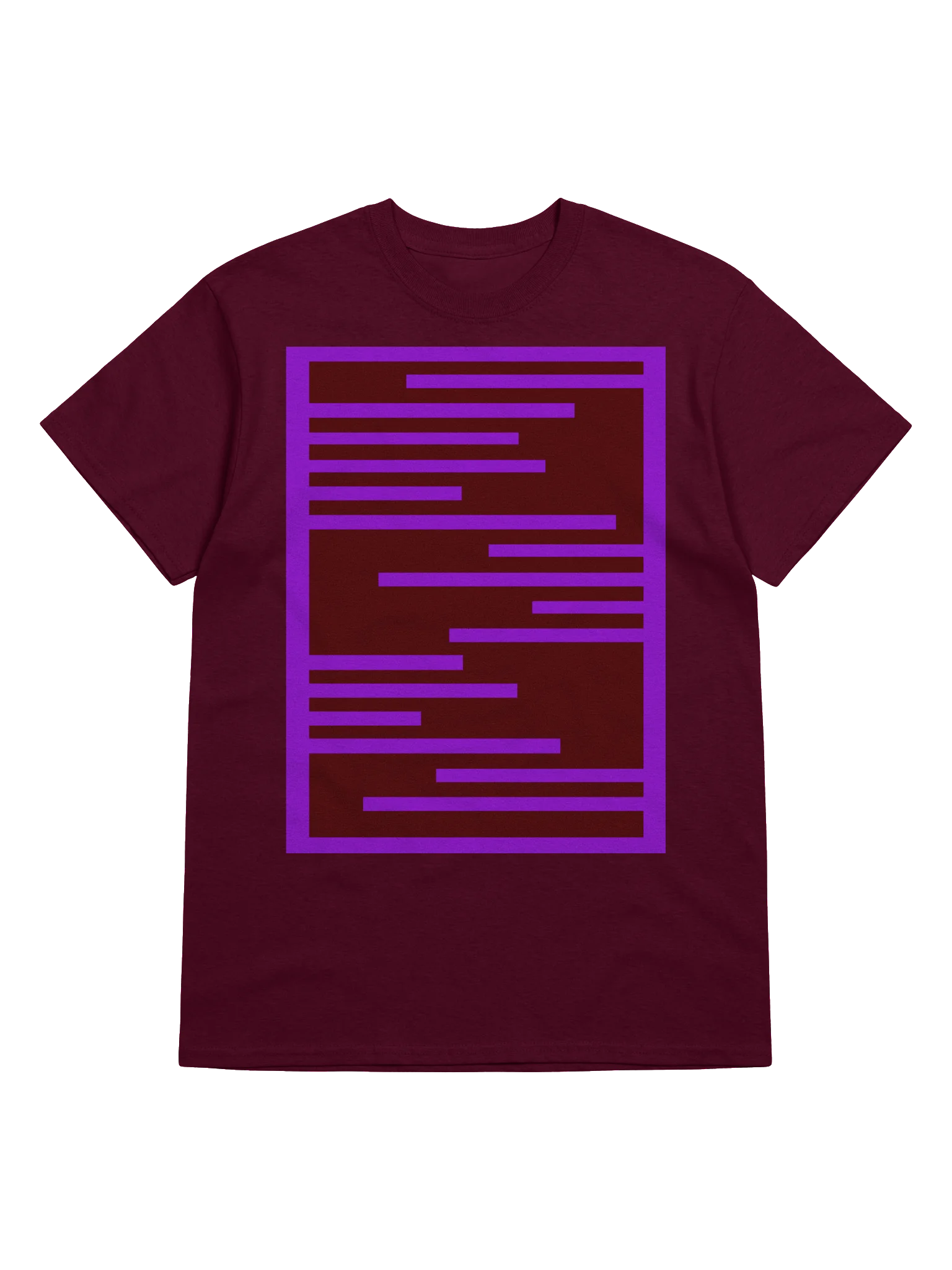 Abstract Bar Pattern Streetwear T-Shirt product image (5)
