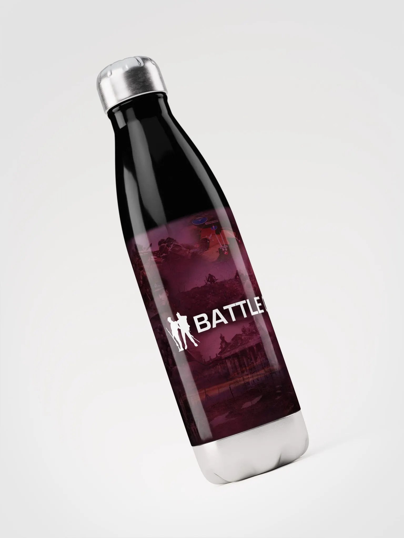 Battle Guide | Steel Water Bottle | Black product image (3)