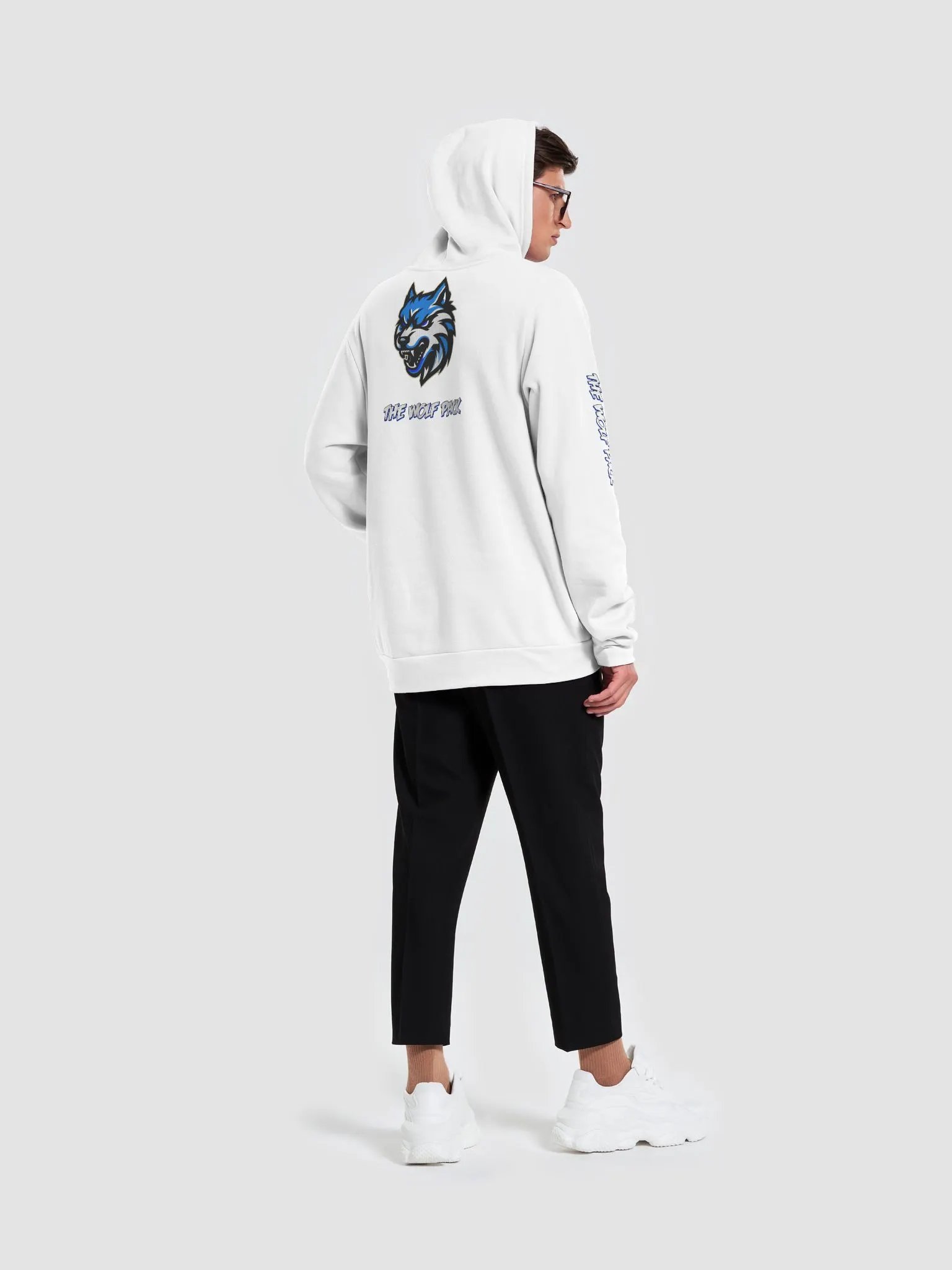 Wolf Pack Hoodie White product image (6)