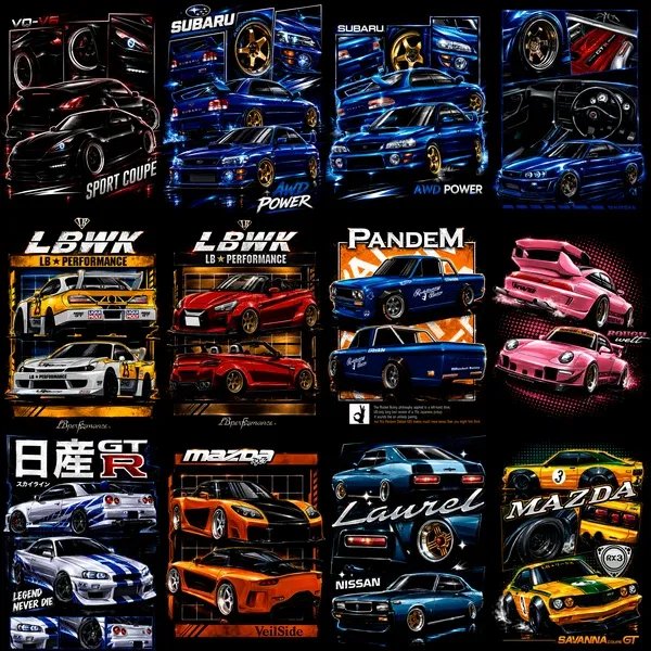 140+ JDM Designs for Dark Apparel product image (2)
