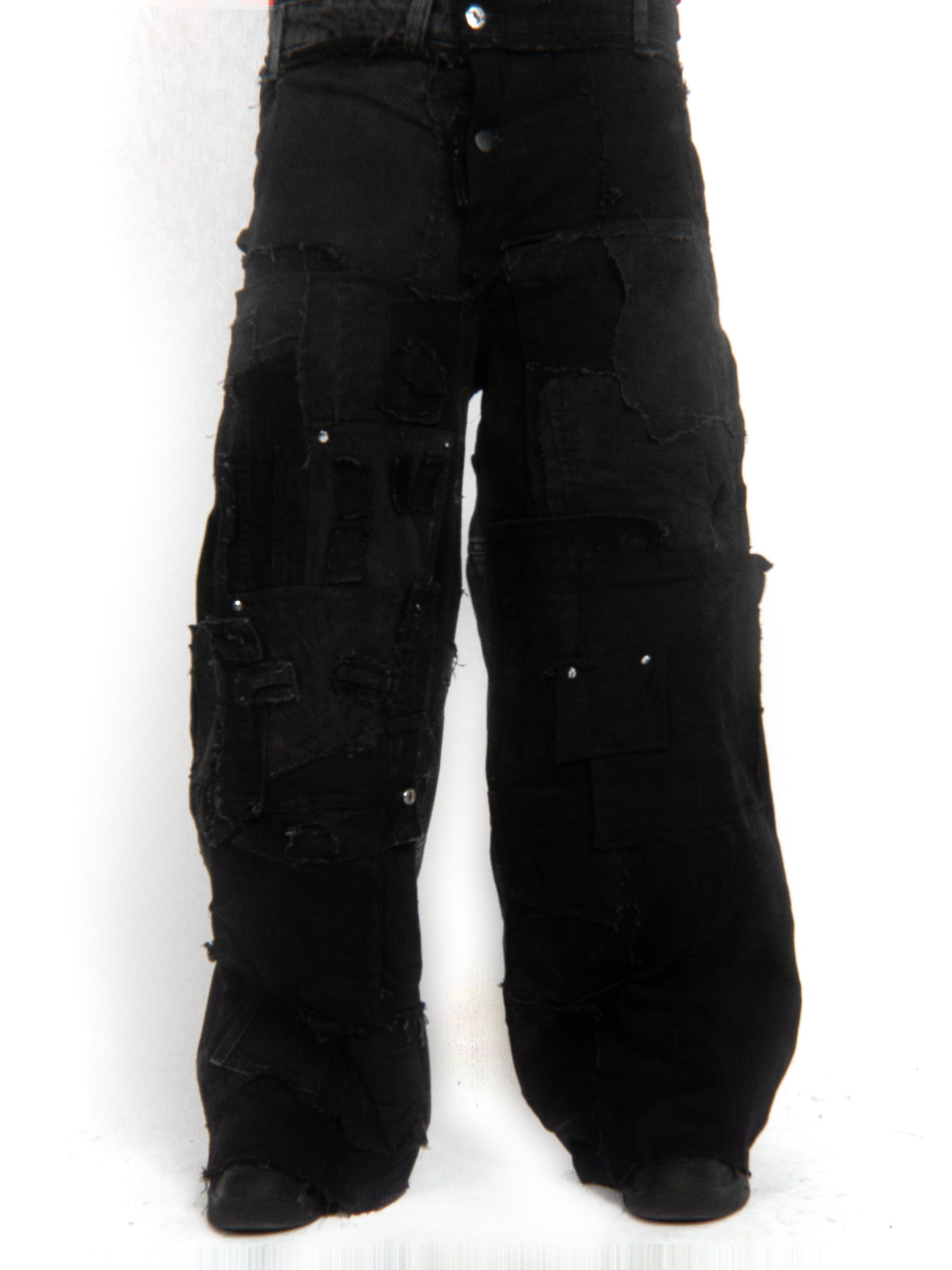 METAL PATCHWORK TROUSERS -32 product image (1)
