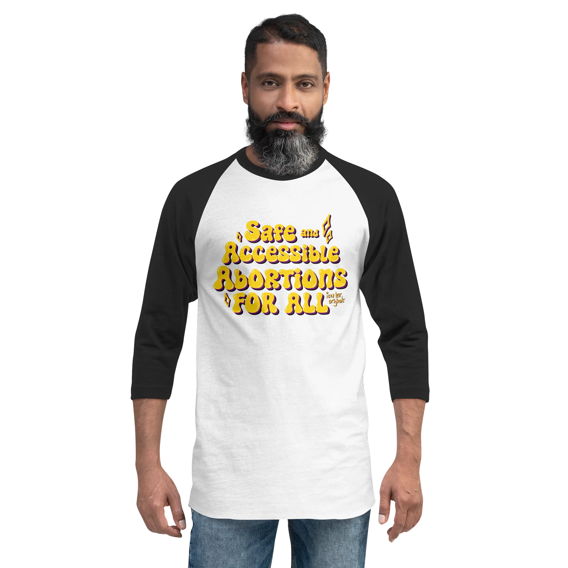 Safe and Accessible Yellow 3/4 Tee product image (2)