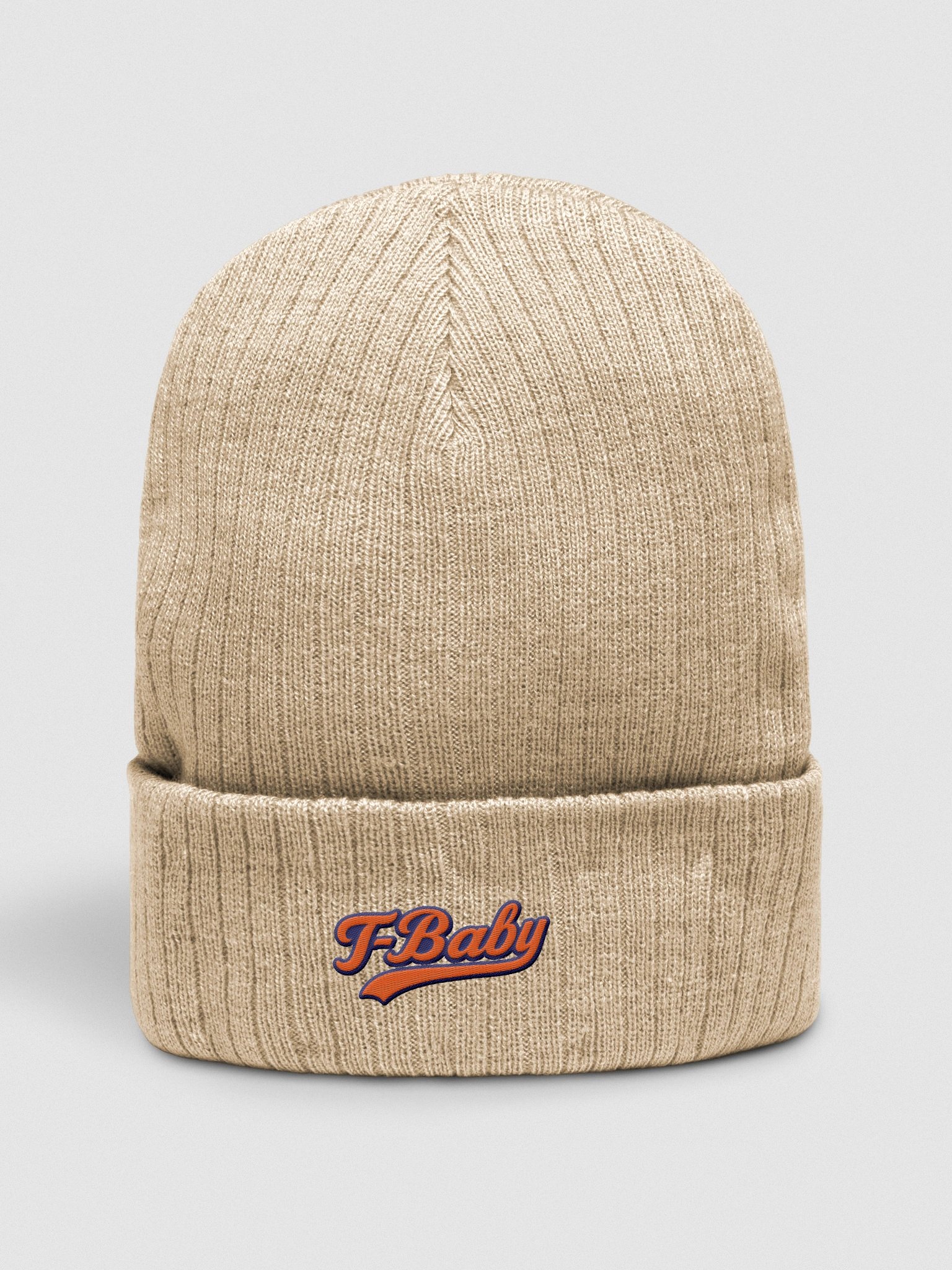 T-Baby Orange Swoosh Beanie product image (1)