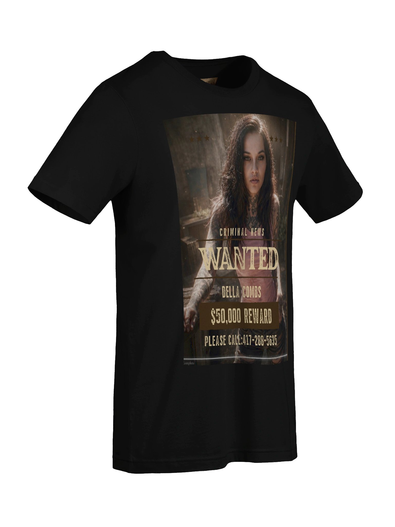 Della Combs Wanted Poster Tee product image (7)