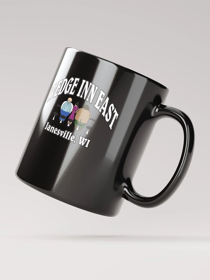 Wedge Inn East Black Black Glossy Mug product image (2)