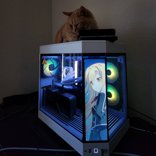 Chowder approves of the new PC build I think 😅🥹🥹