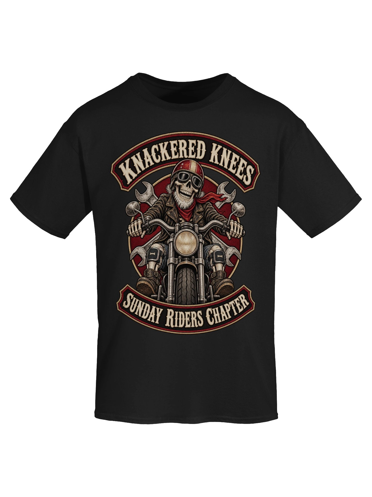 Knackered Knees Sunday Riders Chapter – Biker T-Shirt product image (5)