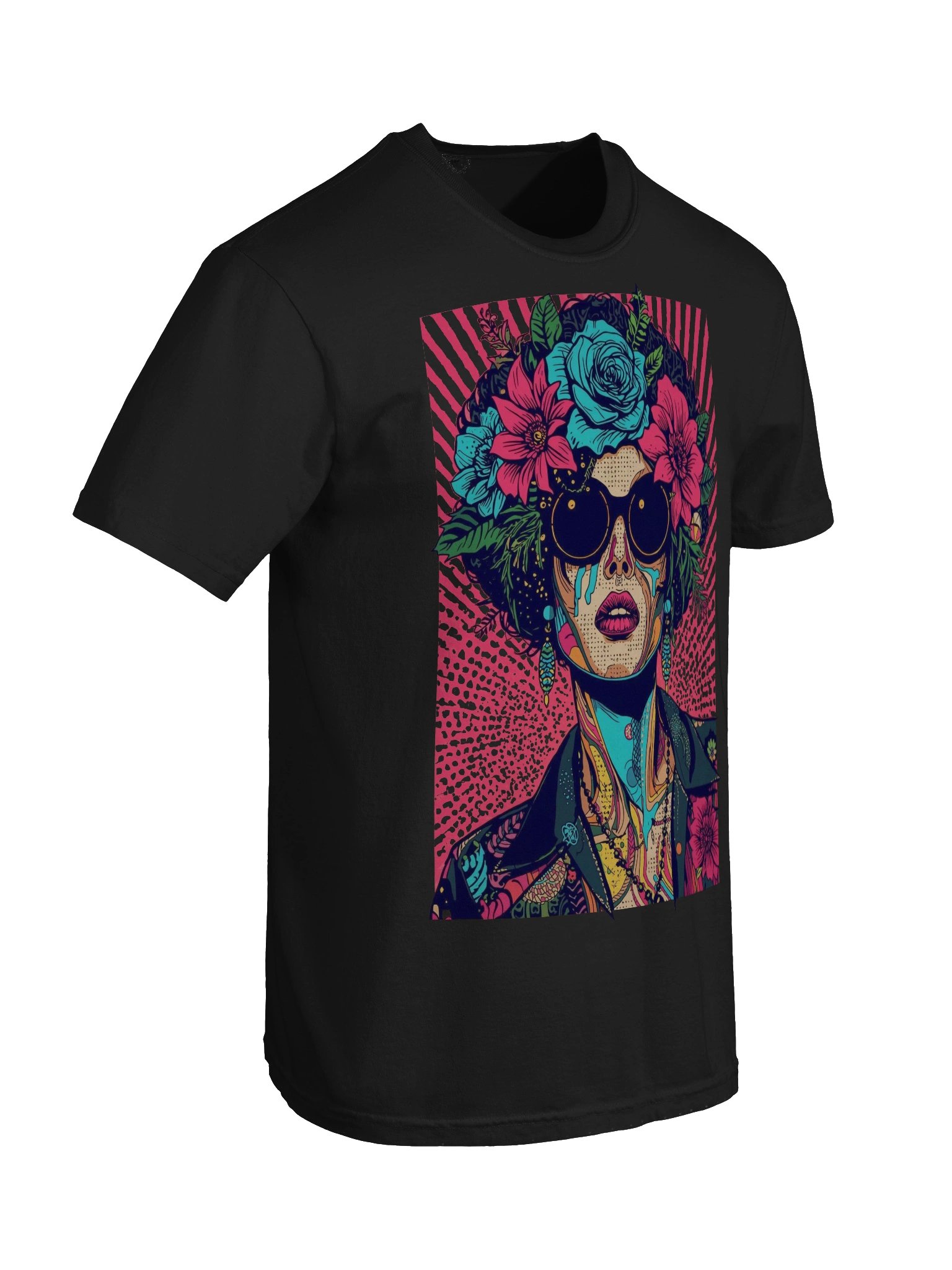 Neon Blossom Pop‑Art Heavyweight Tee product image (7)