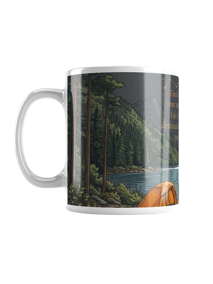 The Soul’s Sanctuary | Serene Lakeside Camping Mug - "Find Your Peace" Quote product image (1)