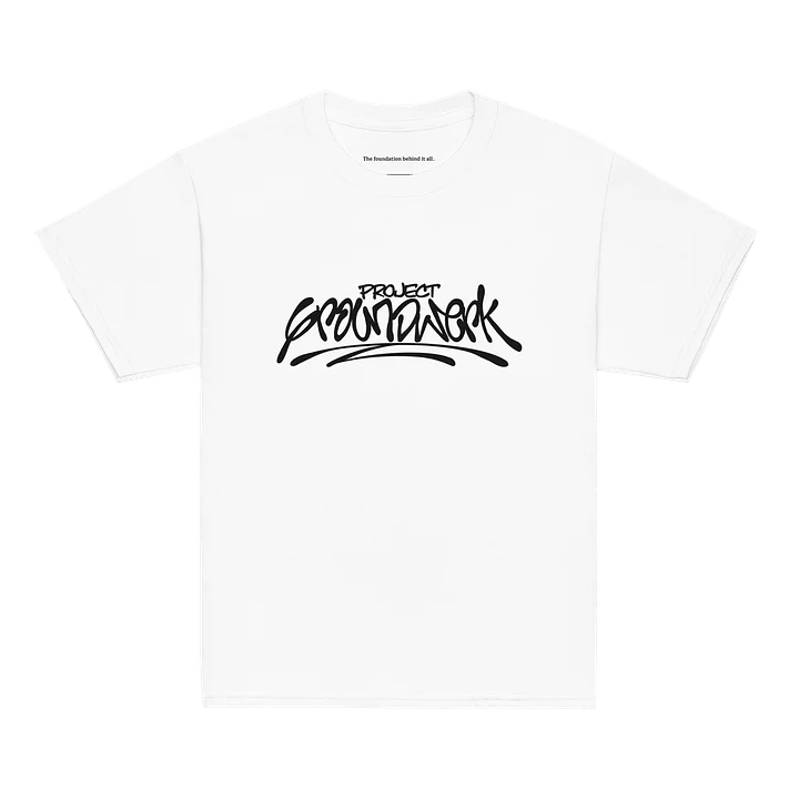 Project Groundwerk Classic Logo Youth Classic White Tee product image (1)