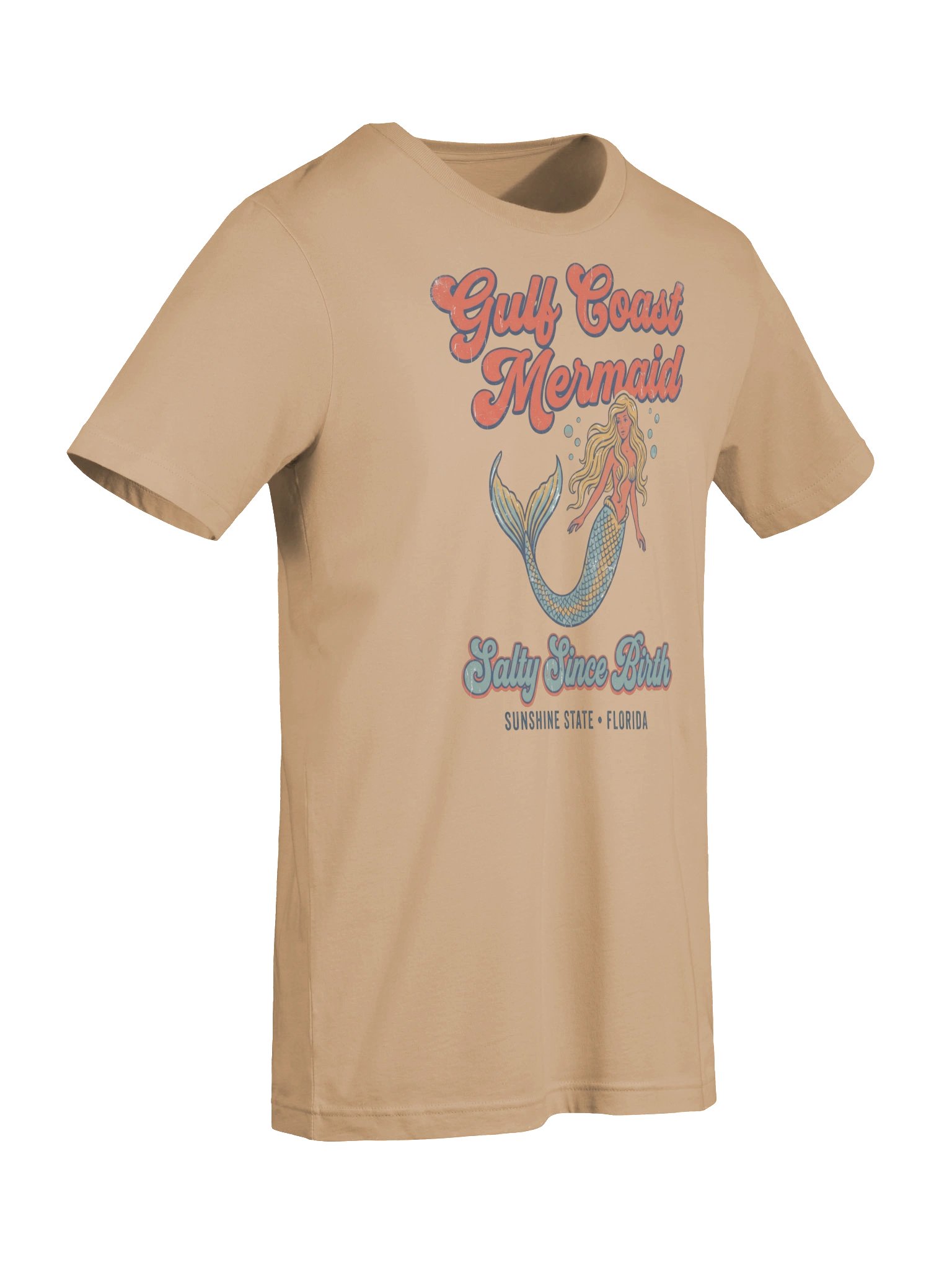 Gulf Coast Mermaid Retro Florida Tee product image (74)