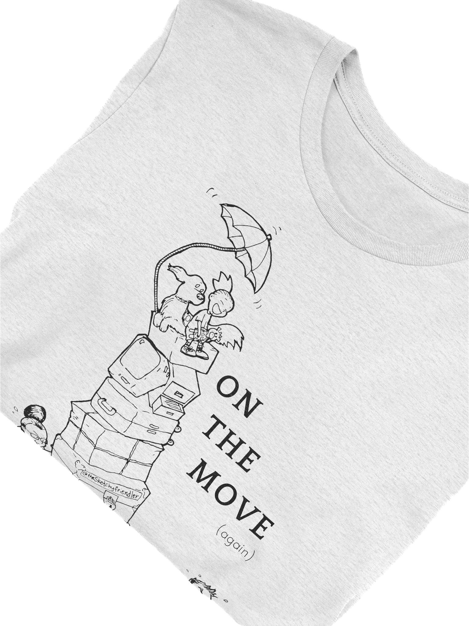 On the move Tshirt (black lines - 5 colors) product image (3)