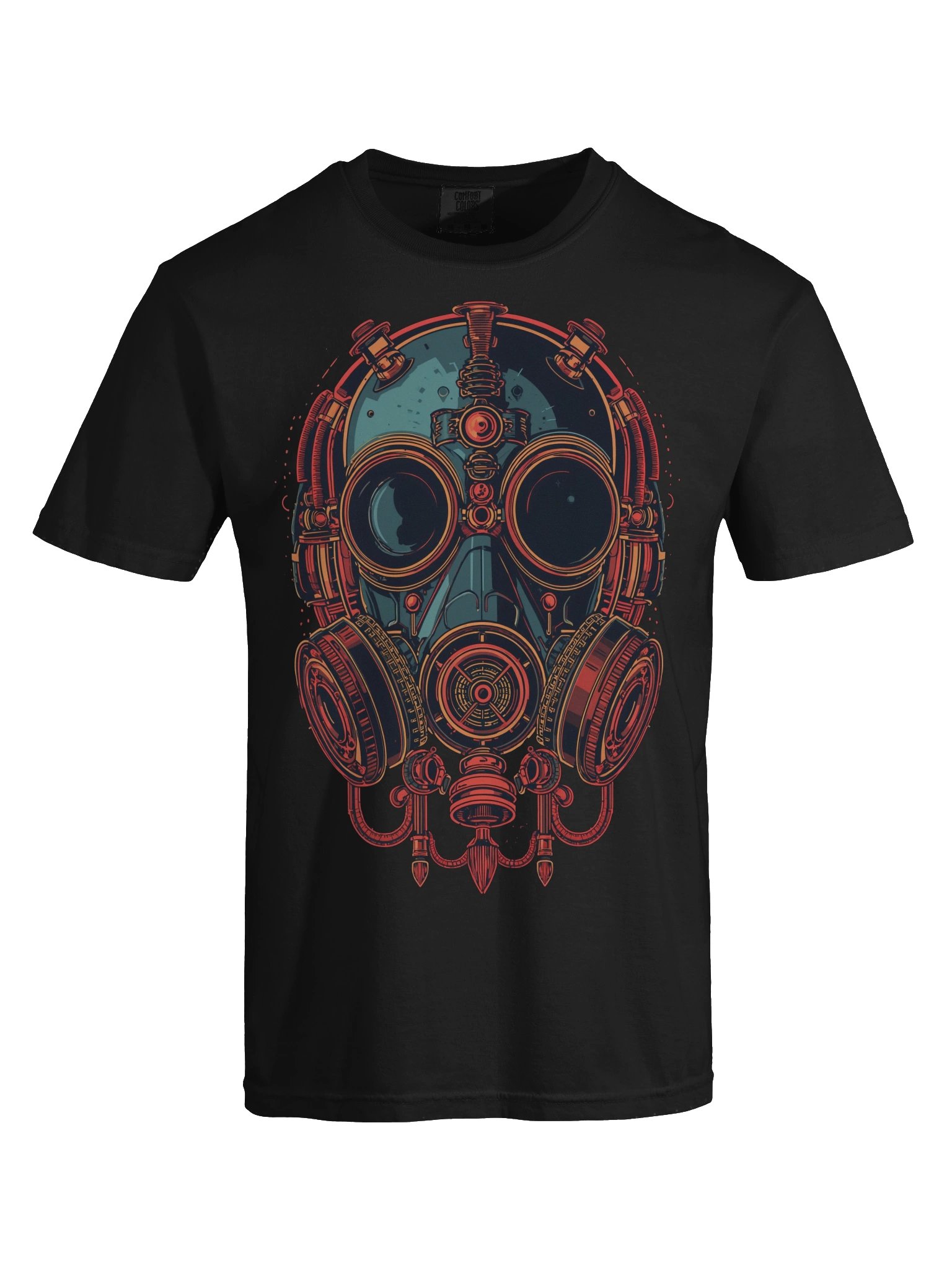 Cyberpunk Gas Mask Heavyweight T-Shirt product image (2)