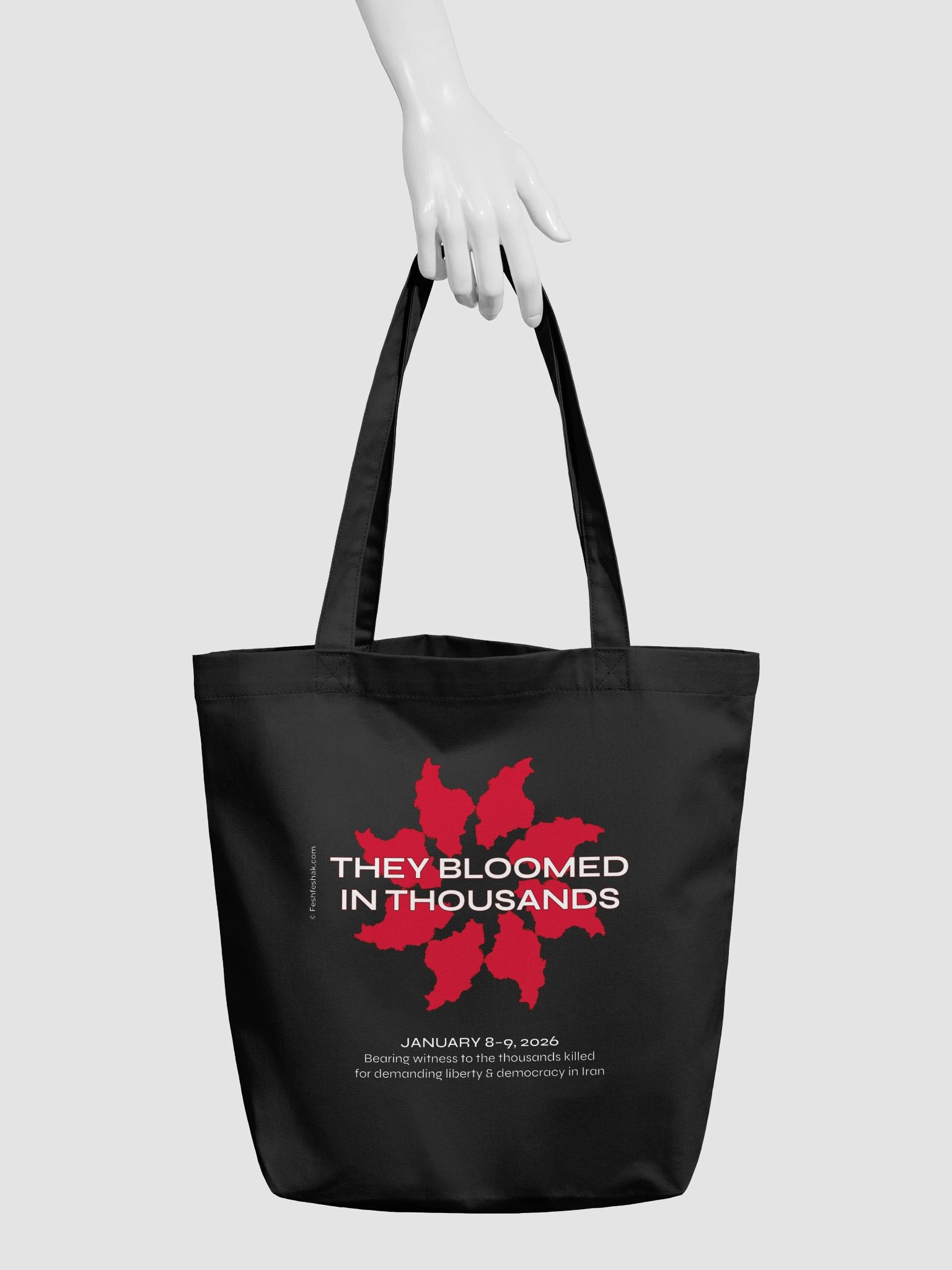 They Bloomed in Thousands Tote, Black product image (3)