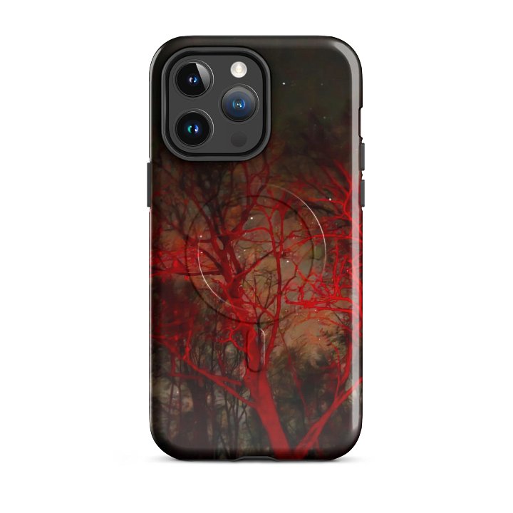 Night Sky Red Forest iPhone® Case product image (2)
