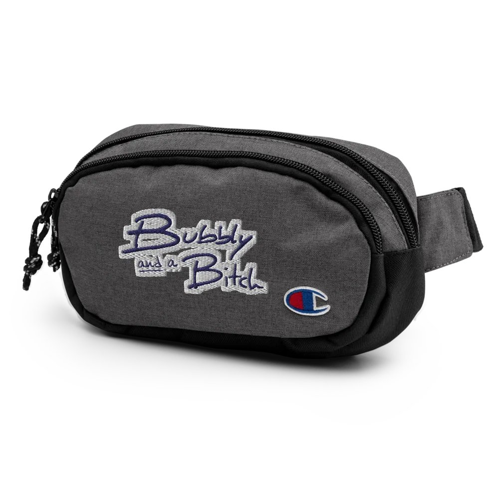 Bubbly and a B (navy bubble design) champion fanny pack product image (4)