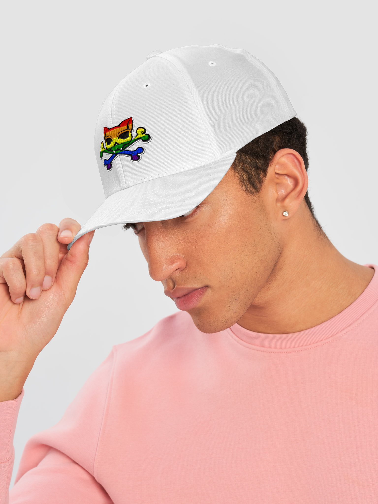 Prideskull Fitted Embroidered Hat product image (27)