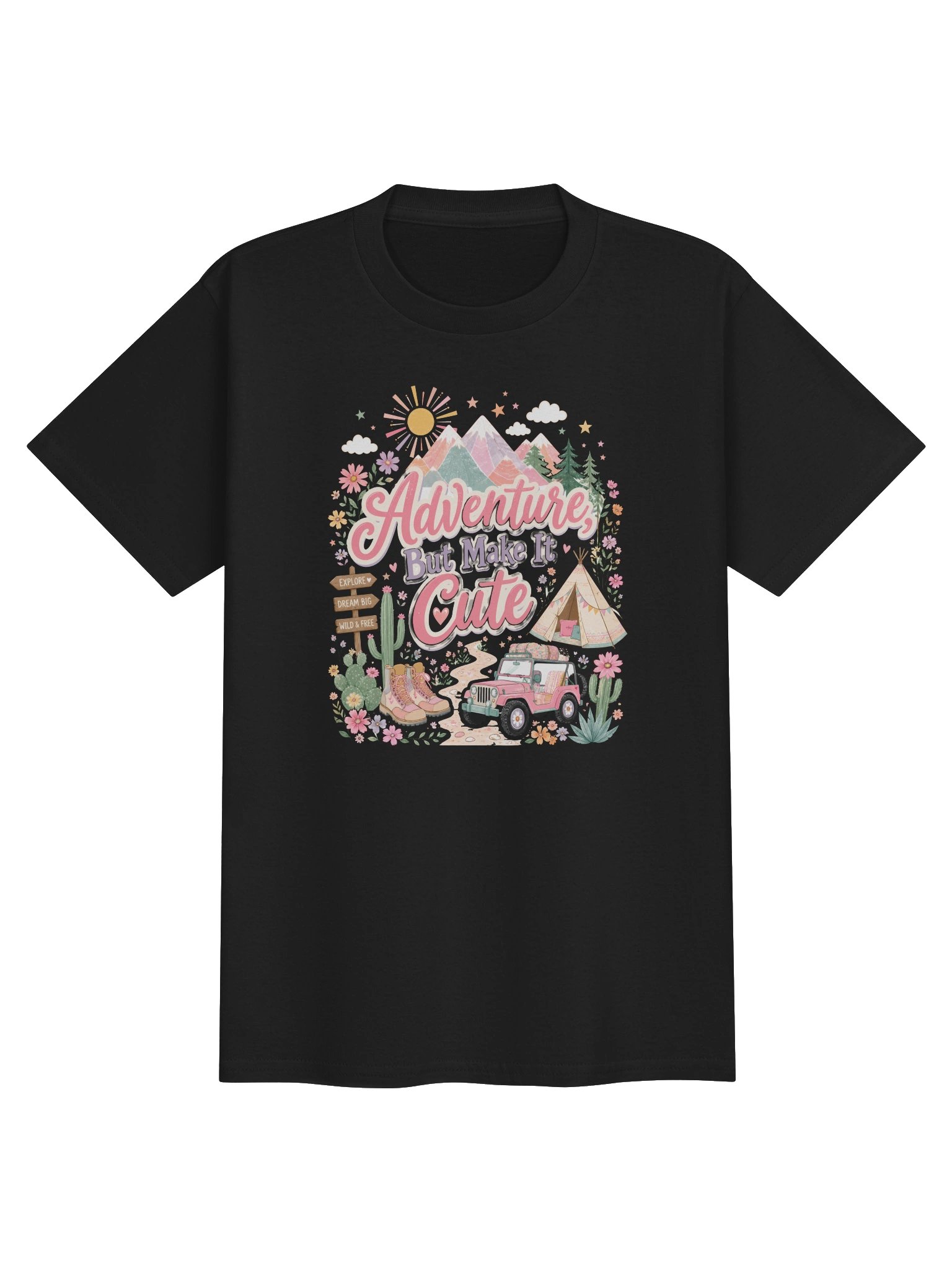 Adventure But Make It Cute Youth Tee product image (1)