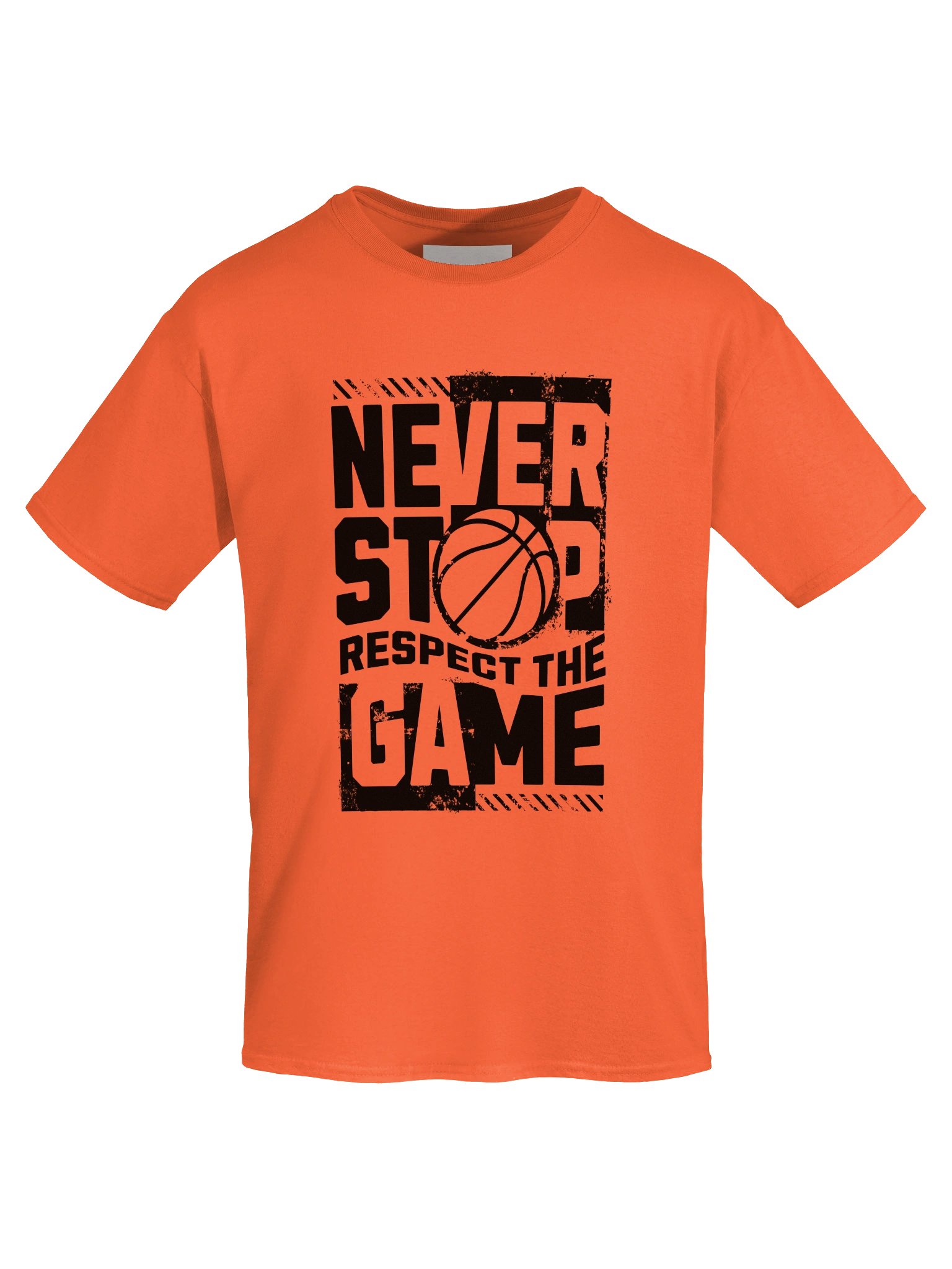 Never Stop – Respect the Game" Basketball T-Shirt product image (5)