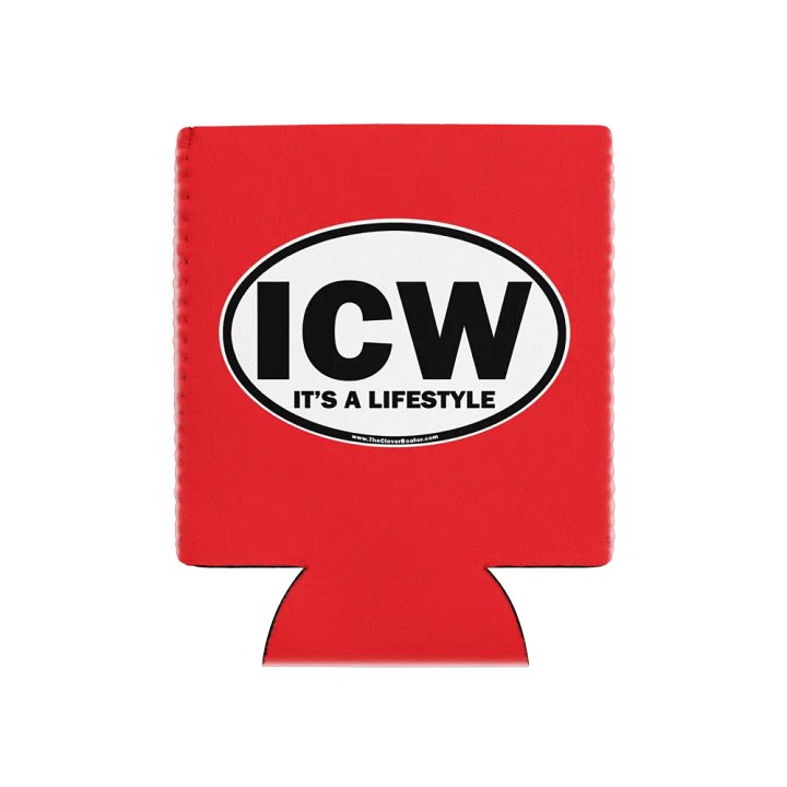 ICW-It's A Lifestyle - Red Can Koozie product image (1)