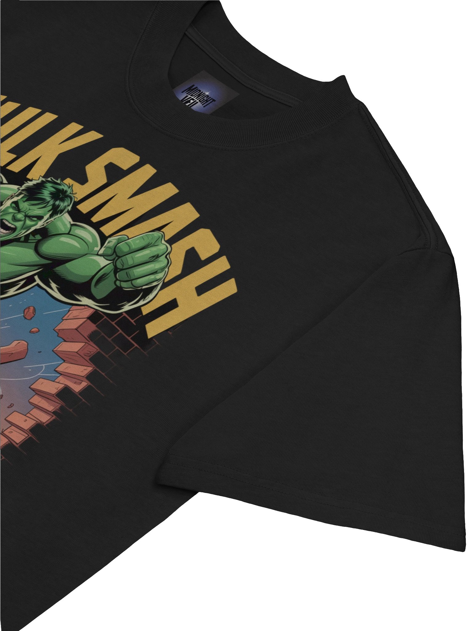 Shadowed Smash: Hulk Nocturnal Wreckage Oversized Faded T-Shirt product image (7)
