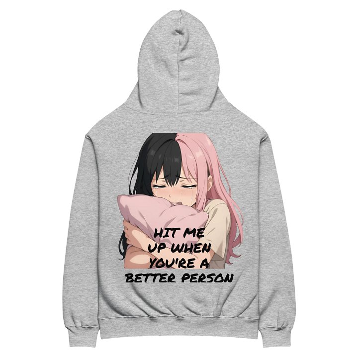 hmuwyabp oversized hoodie (Grey) product image (2)