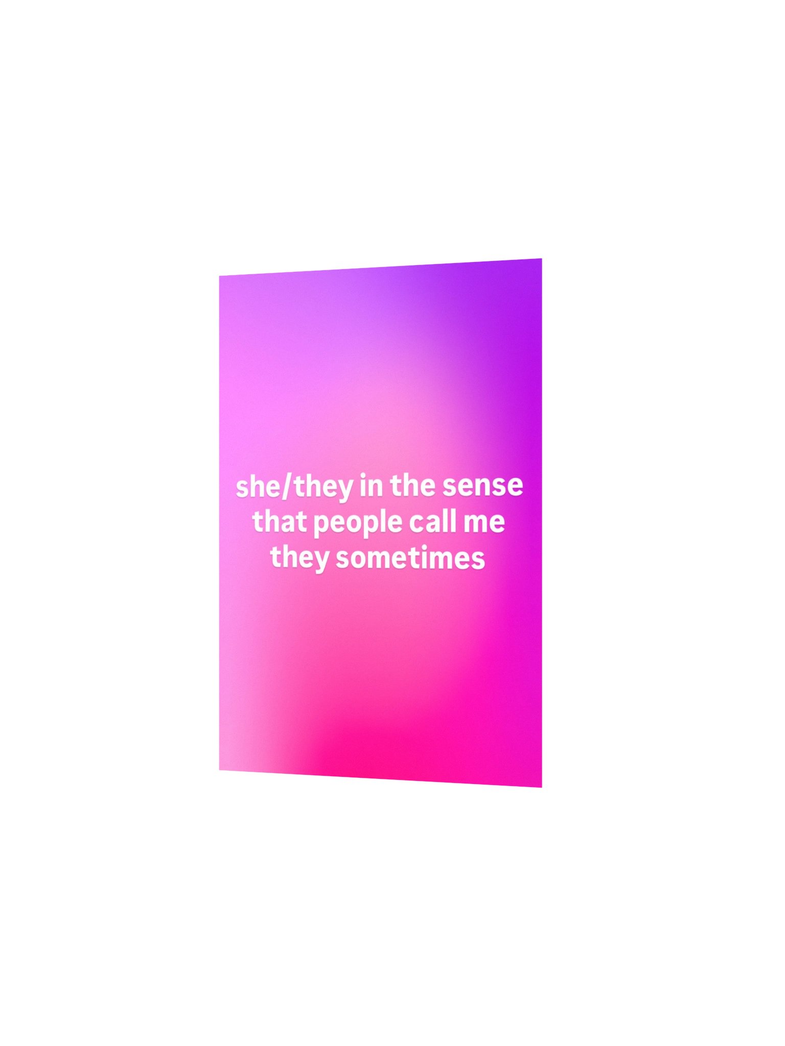 "She/They" Create Mode Print/Poster product image (8)