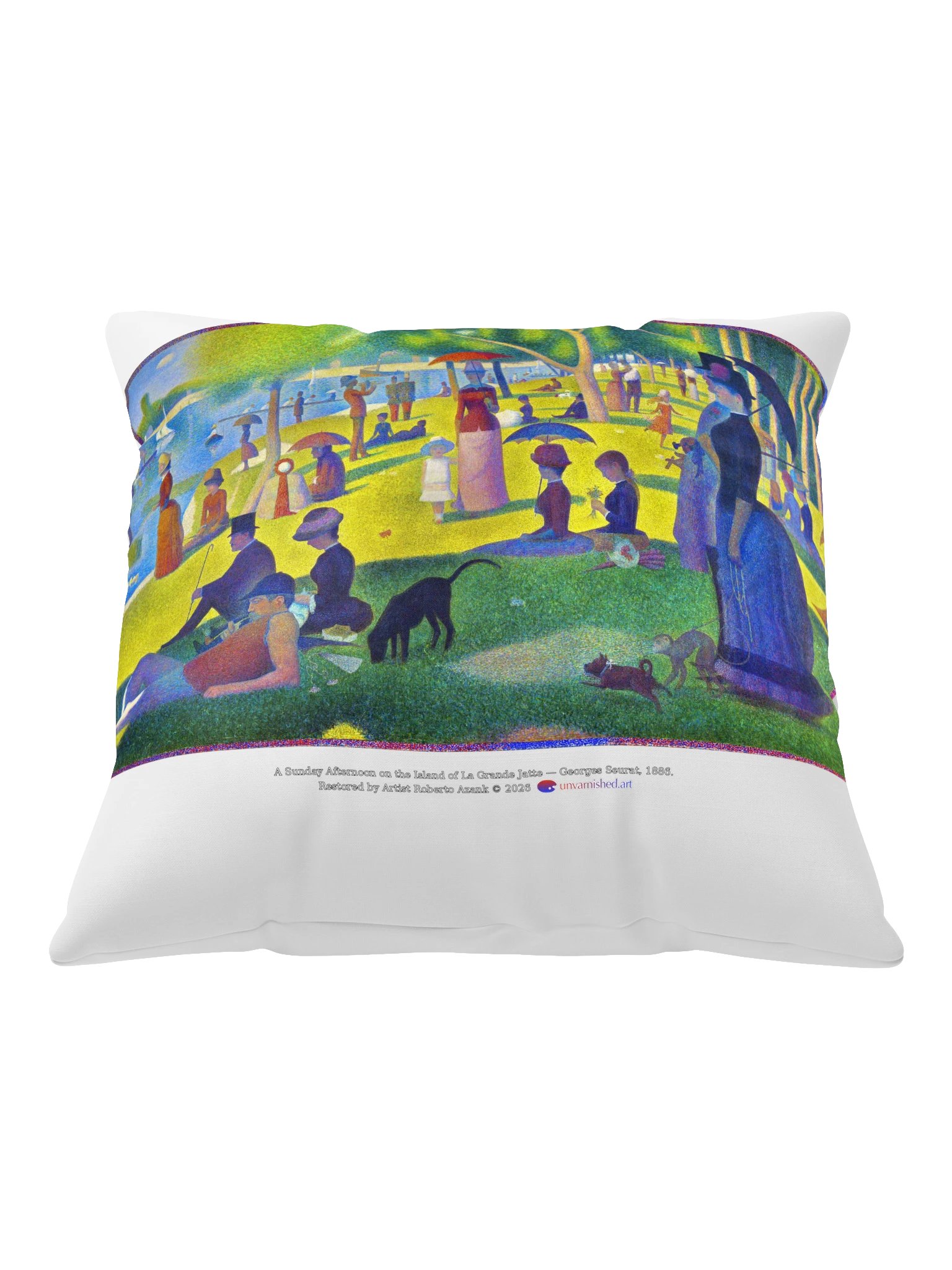 A Sunday Afternoon on the Island of La Grande Jatte — Pillow product image (1)