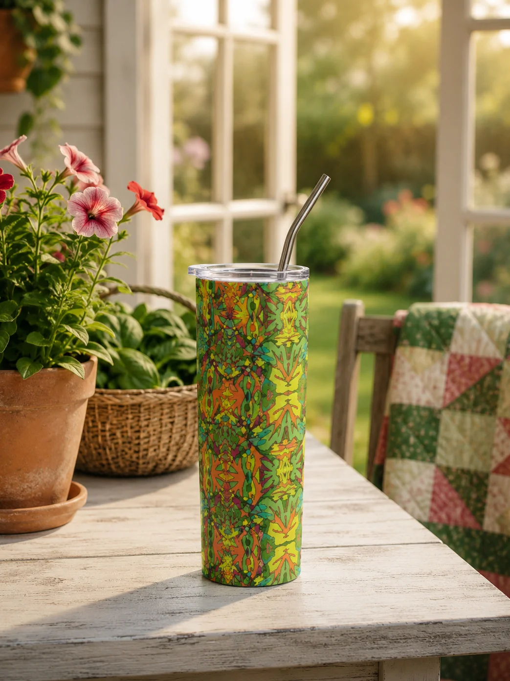 Spinach Tangle – Stainless Steel Tumbler, 20 oz product image (1)