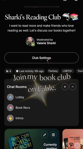 I have started reading a new book called Bury Our Bones In the Midnight Soil by V. E. Schwab. Join my Fable book club to read...