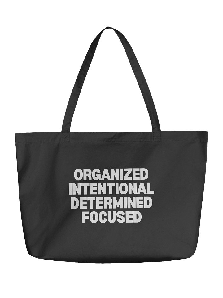 Motivational Intentional Organic Tote product image (1)