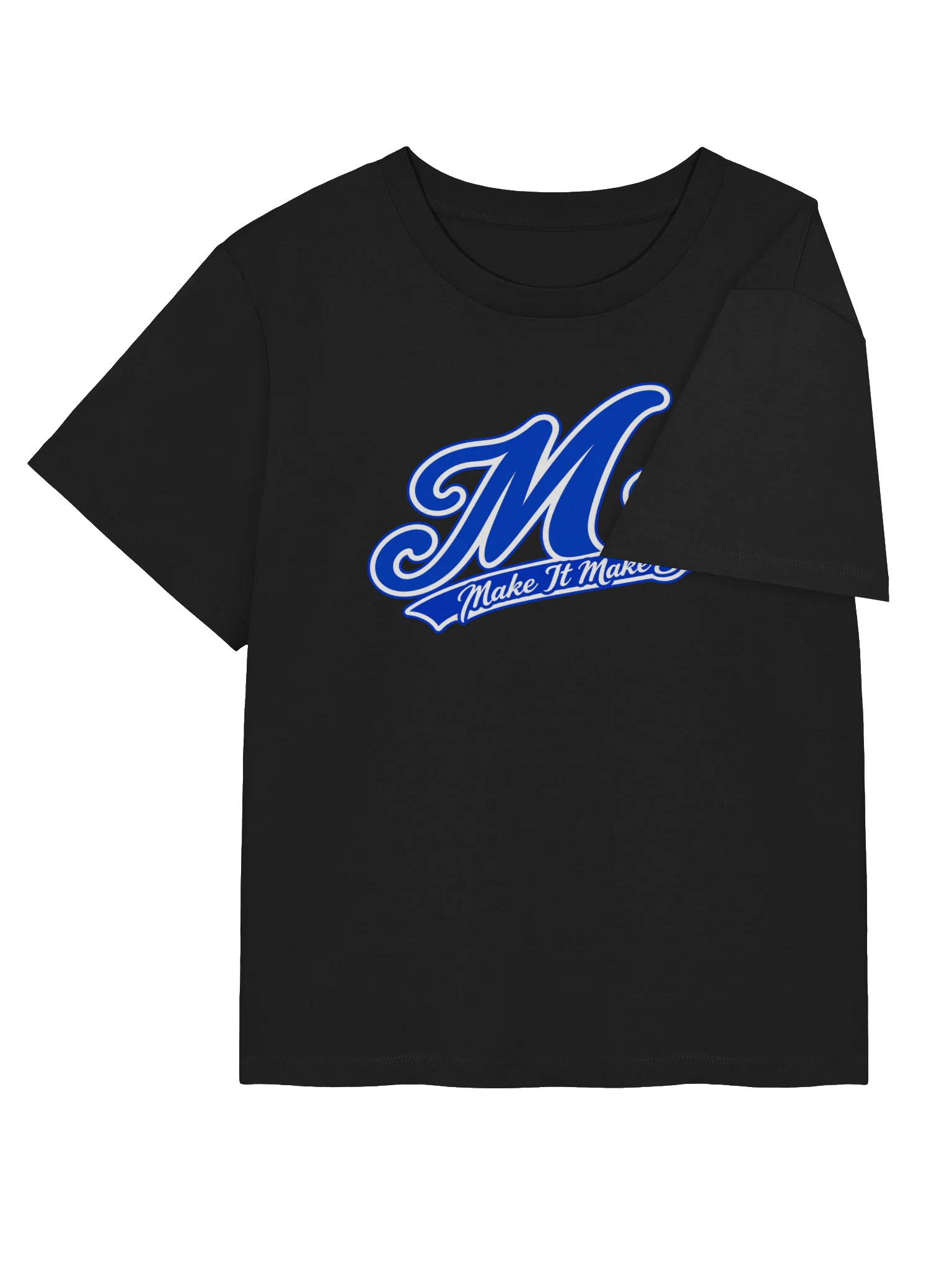 Make It Make Sense Women’s Blue M Heart Logo T-Shirt product image (21)