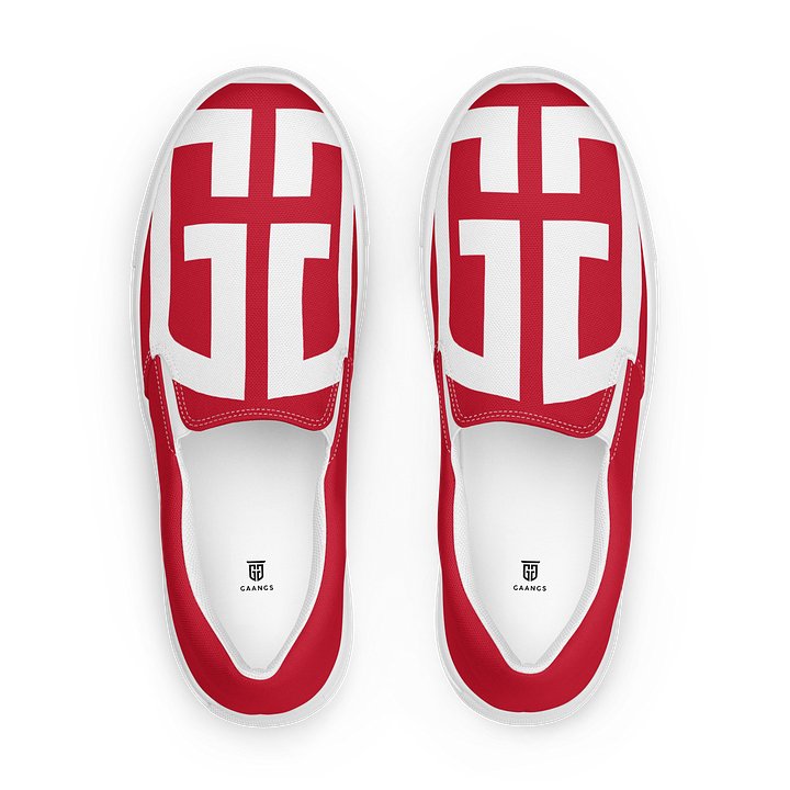 Gaangs Red Slip-On Shoes product image (1)